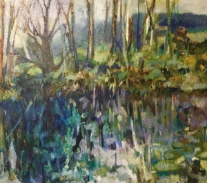 Reflecting on Franschhoek by Lindsay Patton, Franschhoek artist