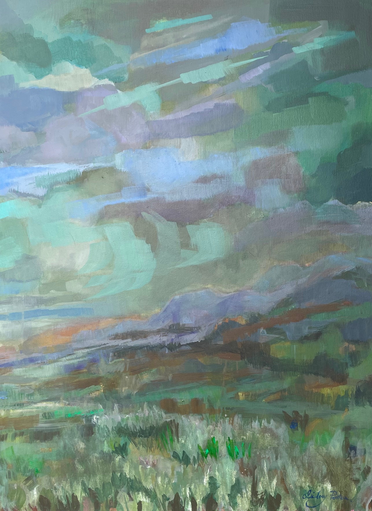 Emeralds in the Sky II, artwork by Lindsay Patton