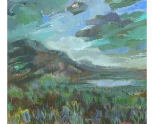 Emeralds in the Sky I, artwork by Lindsay Patton